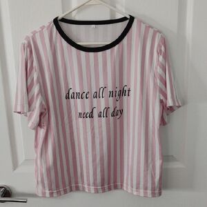 💤 Women's Pyjama Tee with Black Trim 💤